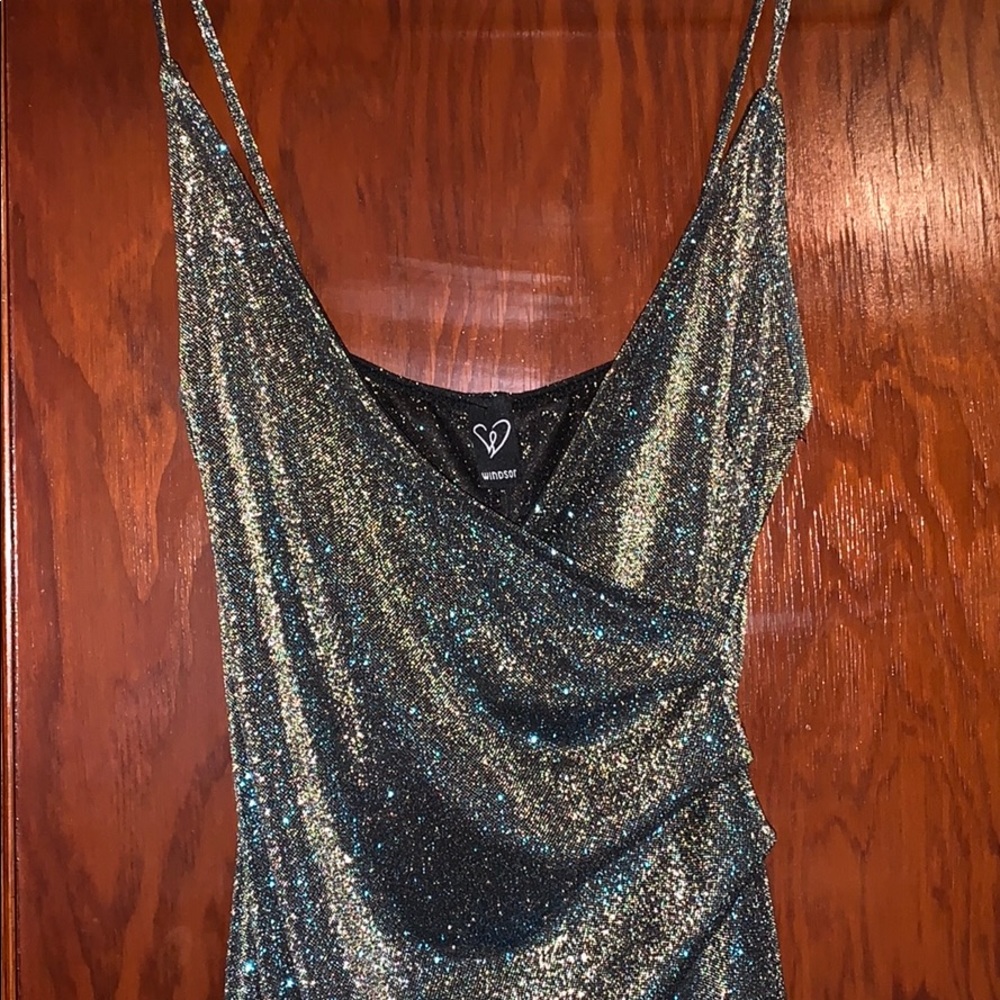 Sparkly Green Homecoming Dress